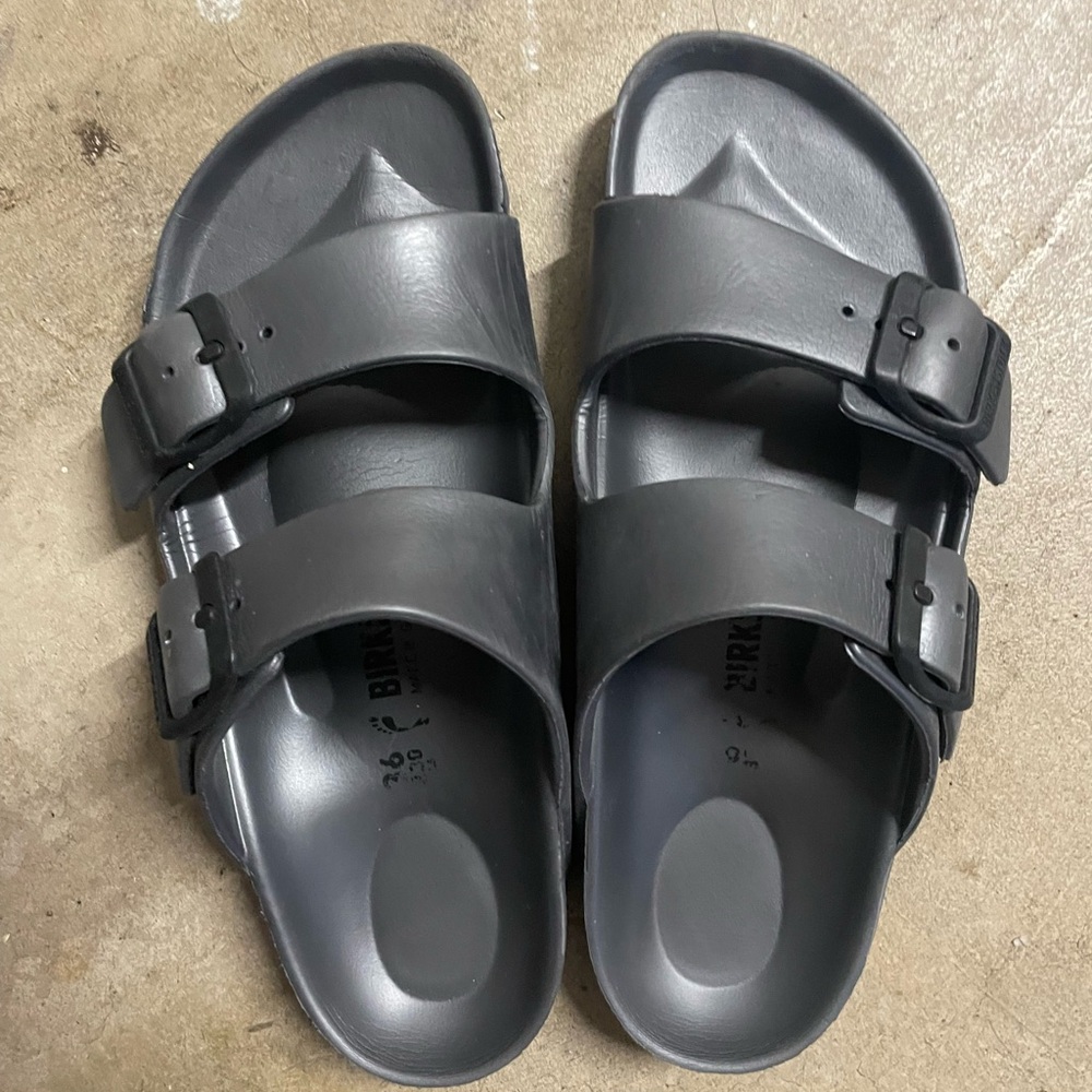 Women’s Birkenstock Arizona EVA sandals.